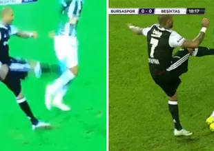 Quaresma'dan Jorquera'ya tekme
