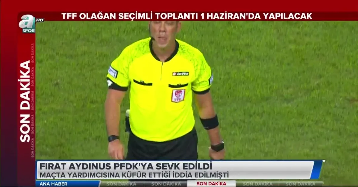 Fırat Aydınus PFDK'ya sevk edildi