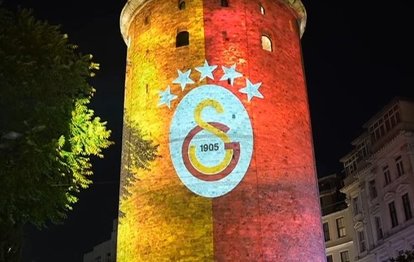 Galatasaray’dan Galata Kulesi’nde ışıklı gösteri!