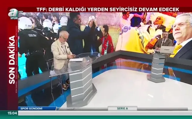TFF olaylı derbi kararını açıkladı