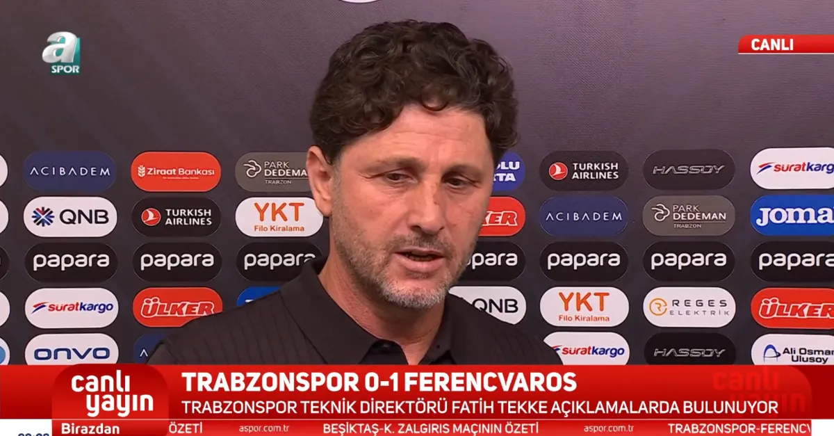 Fatih Tekke: İşimiz zor ama imkansız değil