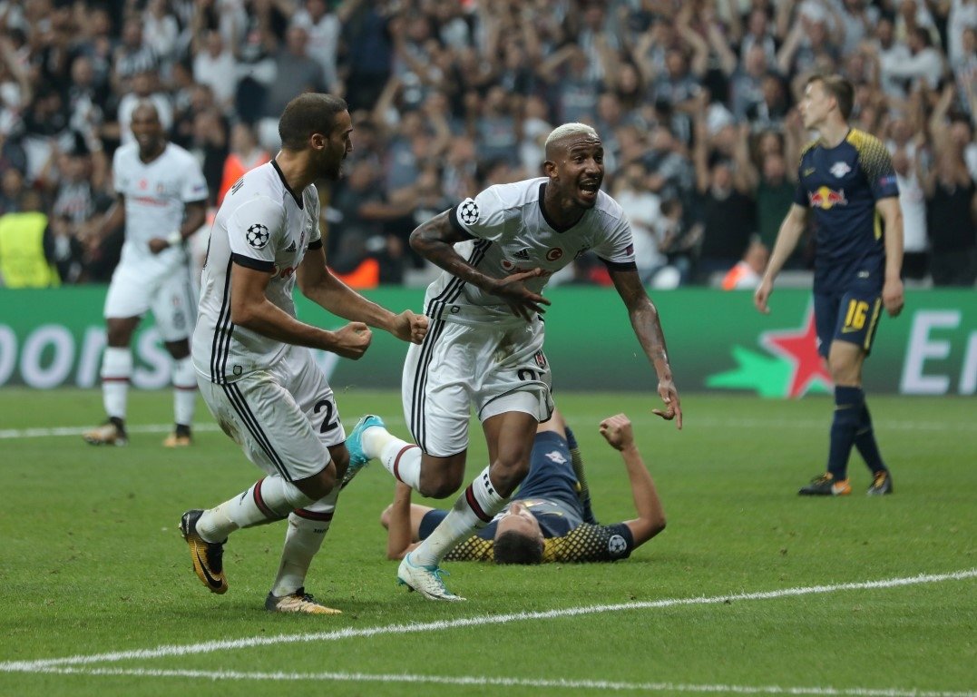 Beşiktaş-Leipzig karşılaşmasından kareler