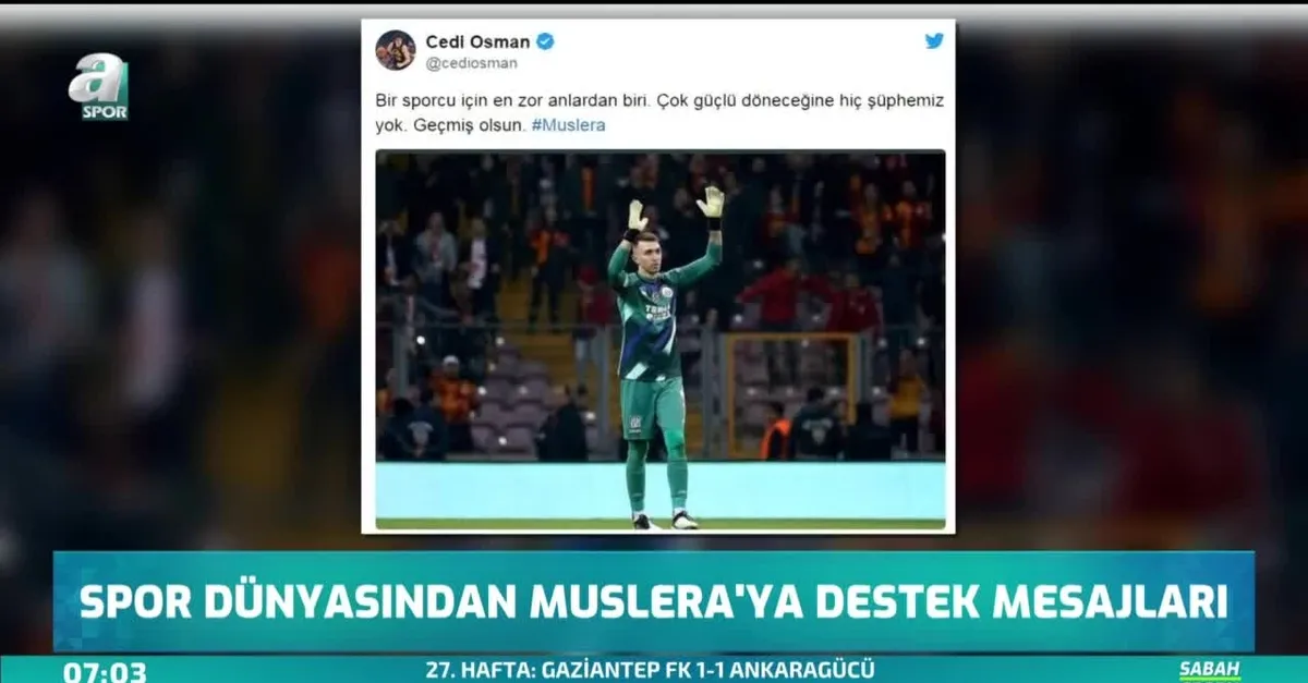Muslera'ya spor camiasından destek