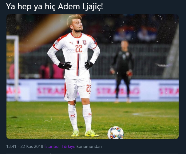Sosyal medyanın Adem Ljajic tepkileri!