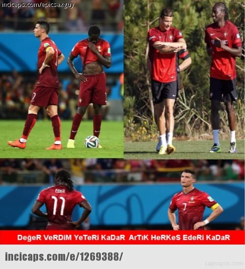 Portekiz-Fransa maçı sonrası capsler