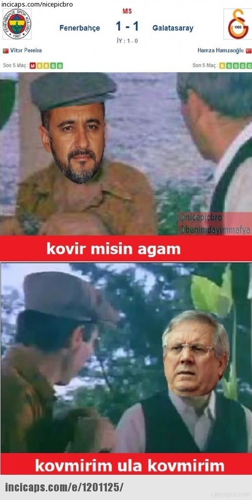Maç bitti capsler patladı