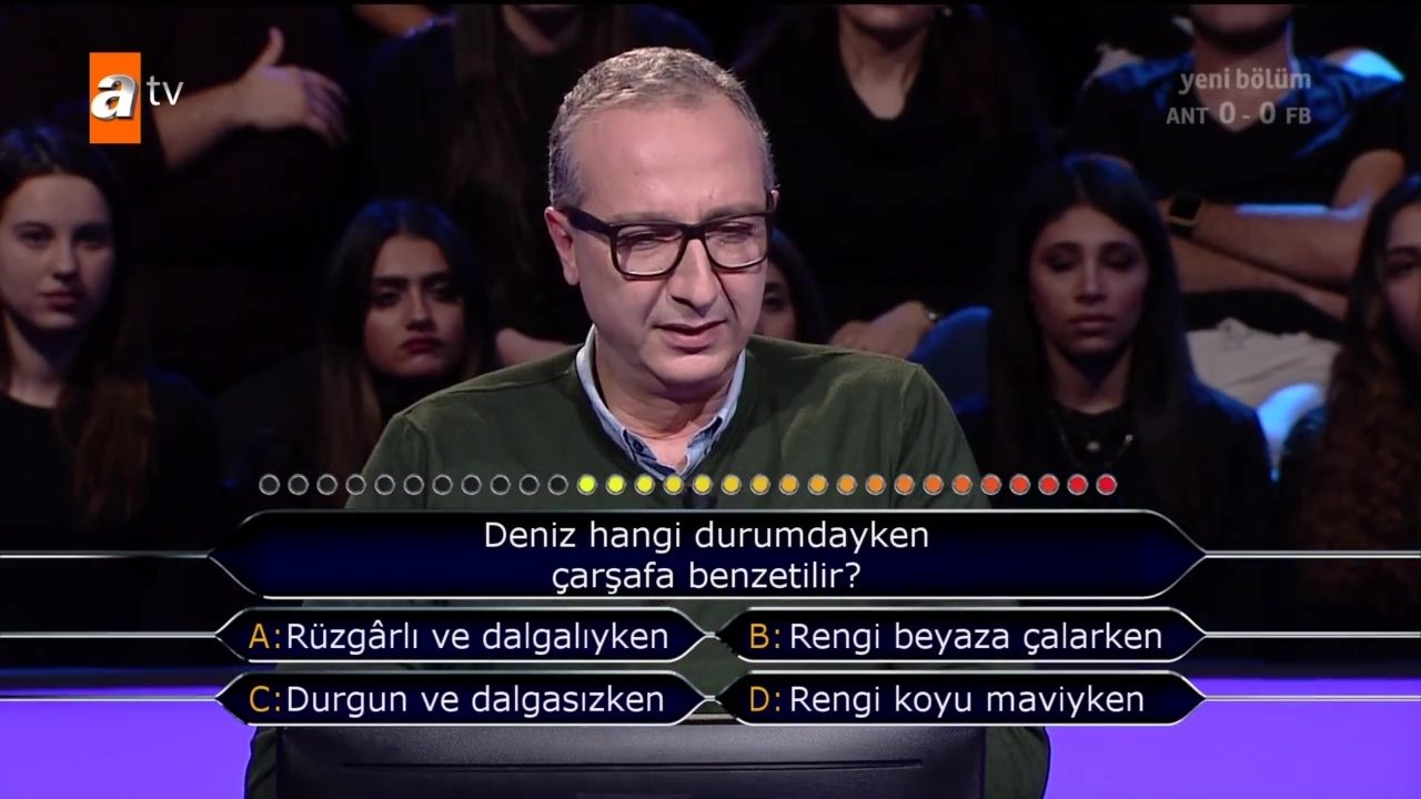 Kim Milyoner Olmak İster 796. bölüm soru ve cevapları | Futbol sorusu geceye damga vurdu