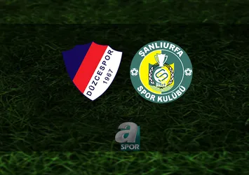 Düzcespor Şanlıurfaspor maçı CANLI