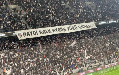 Beşiktaş tribünlerinden pankartlı çağrı!