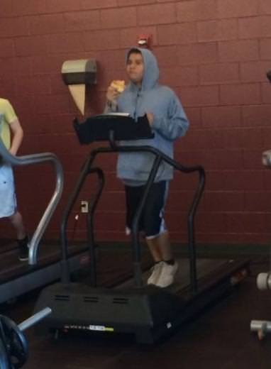 Spor salonlarından tuhaf görüntüler