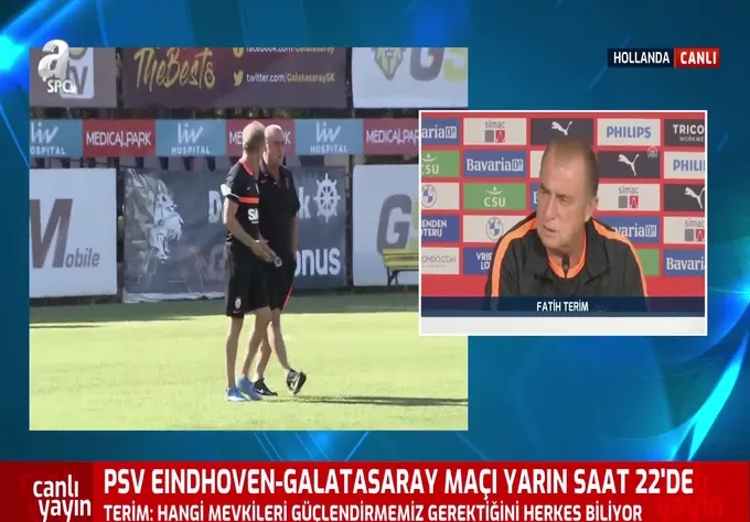 Fatih Terim'den PSV maçı öncesi transfer mesajı!