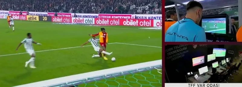 Konyaspor-Galatasaray maçında hakem beyaz noktayı gösterdi! İşte o pozisyon - 2