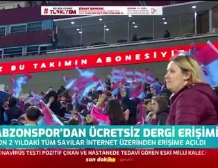 Trabzonspor'dan ücretsiz dergi erişimi