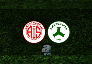 Antalyaspor - Giresunspor maçı saat kaçta?