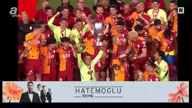 Şampiyon Galatasaray kupasını kaldırdı!