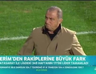 Fatih Terim'den rakiplerine büyük fark