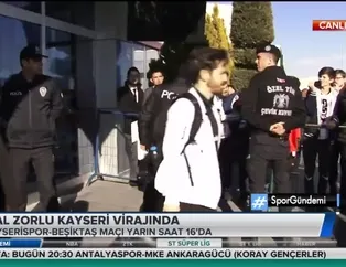 Beşiktaş kafilesi Kayseri'ye gitti