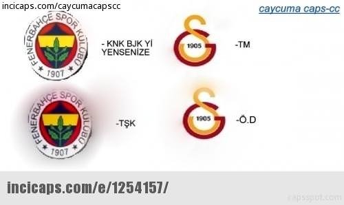 Galatasaray - Beşiktaş maçı öncesindeki capsler