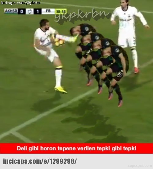 Akhisar - Fenerbahçe maçı capsleri