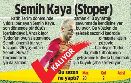 Galatasaray’da kim gidiyor kim kalıyor?