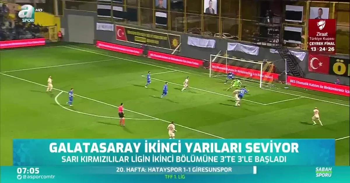 Galatasaray ikinci yarıları seviyor