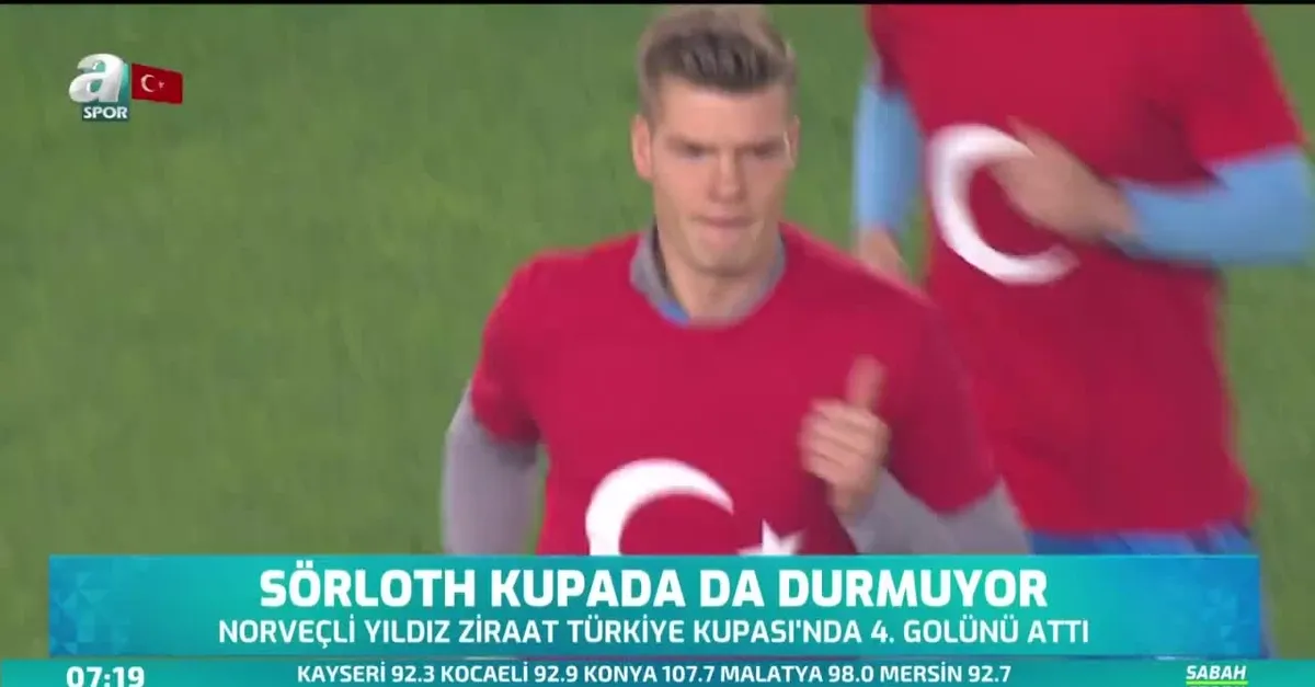 Sörloth kupada da durmuyor