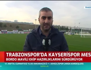 Trabzonspor'da Kayserispor mesaisi