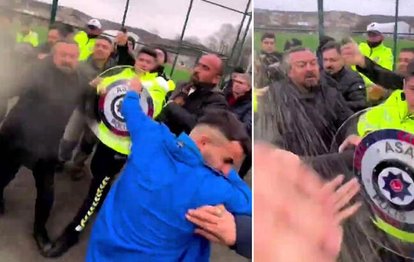 Amatör futbol maçında kavga çıktı