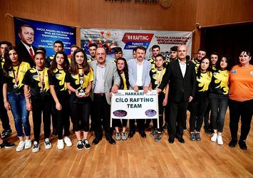 Rafting Şampiyonası'nda ödüller dağıtıldı