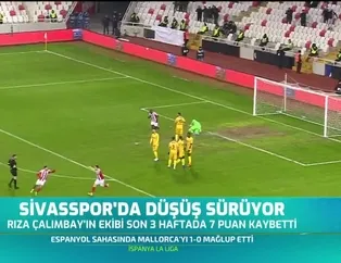 Sivasspor'da düşüş sürüyor