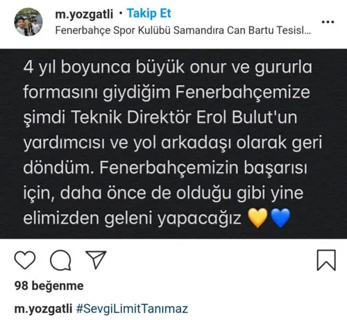 Fenerbahçe Mehmet Yozgatlı'yla yardımcı antrenör olarak anlaştı - 1