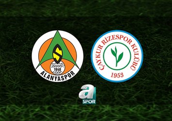 Alanyaspor-Rizespor maçı detayları!