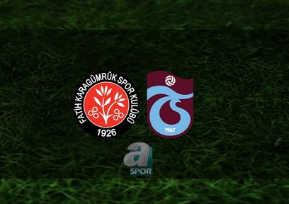 F. Karagümrük - Trabzonspor | 11'ler açıklandı