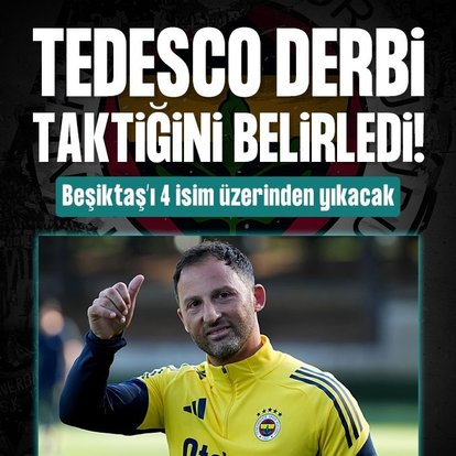 Domenico Tedesco Beşiktaş derbisi taktiğini belirledi!