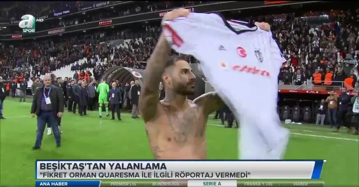 Beşiktaş'ta Quaresma yalanlaması