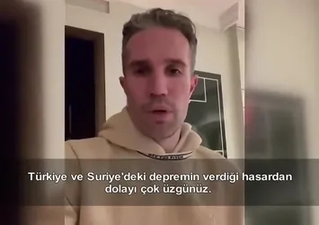 Van Persie'den depremzedelere destek mesajı!