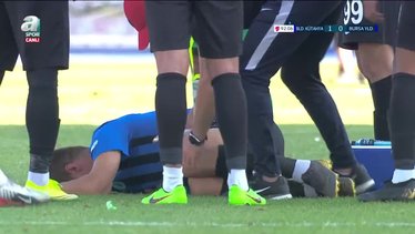 Bld. Kütahyaspor - Bursa Yıldırımspor maçında korkutan sakatlık!