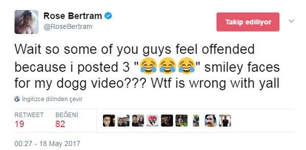 Van der Wiel’in sevgilisi Rose Bertram’dan ortalığı karıştıran tweet!