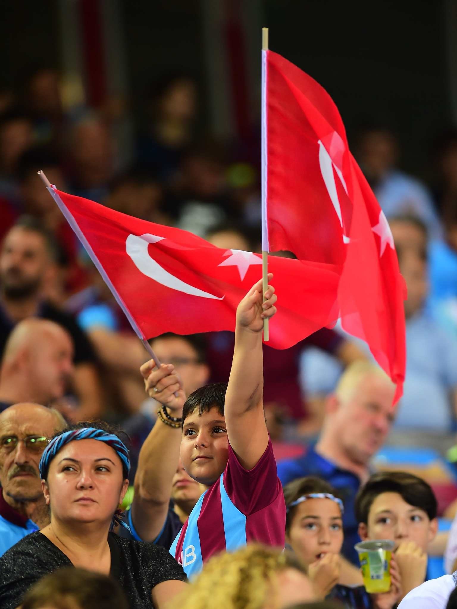 Trabzonspor-AEK maçından kareler