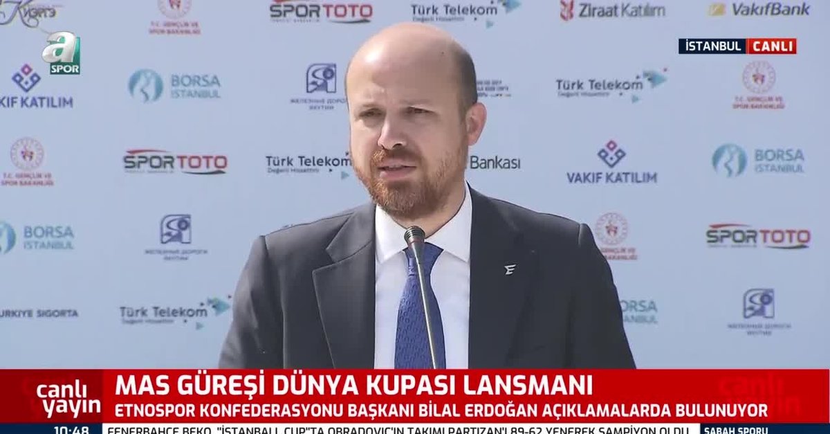 Bilal Erdoğan Mas Güreşi Dünya Kupası lansmanında konuştu