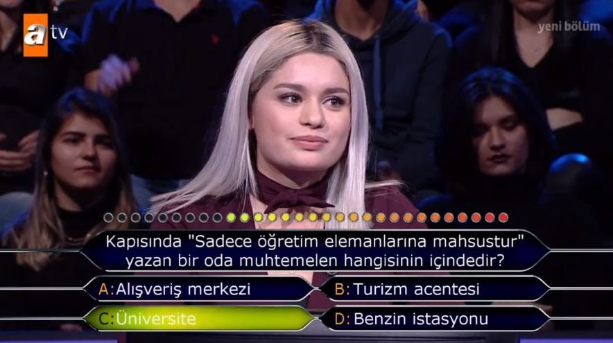 Kim Milyoner Olmak İster 788. son bölüm soru ve cevapları 26 Kasım 2018