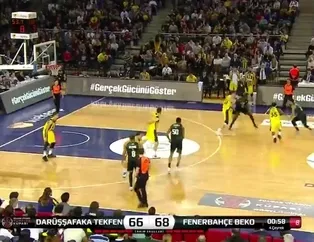Darüşşafaka Tekfen - F.Bahçe Beko maçında gerginlik