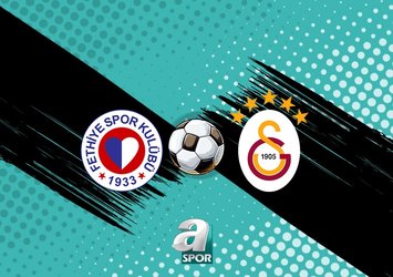 Fethiyespor-Galatasaray maçı detayları!