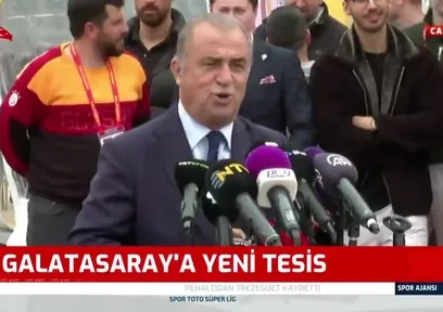 Fatih Terim temel atma töreninde konuştu!