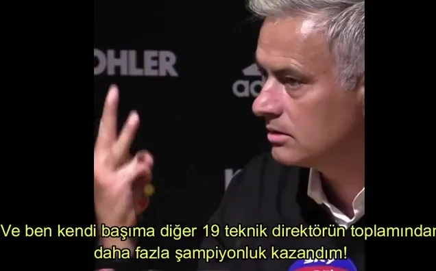 Mourinho sinirlerine hakim olamadı