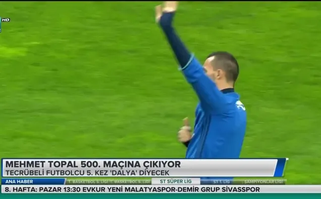 Mehmet Topal 500. maçına çıkıyor