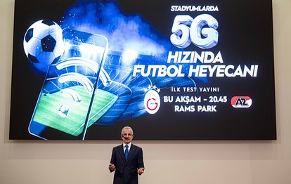 Ulaştırma ve Altyapı Bakanı Abdulkadir Uraloğlu açıkladı! Galatasaray - AZ Alkmaar maçında 5G kullanılacak