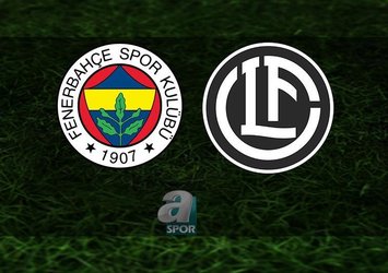 Fenerbahçe - Lugano | 11'ler belli oldu!