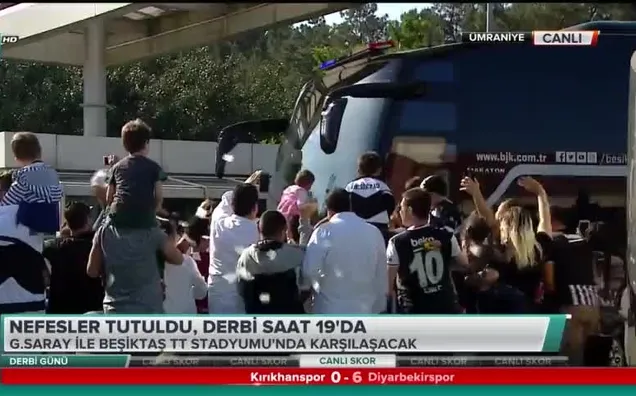 Beşiktaş kafilesi TT Stadı'na hareket etti