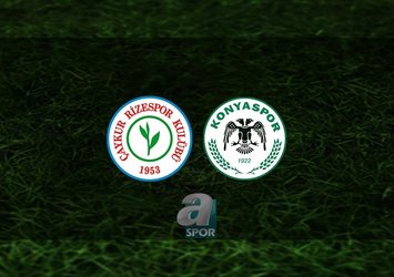 Rizespor-Konyaspor maçı saat kaçta?